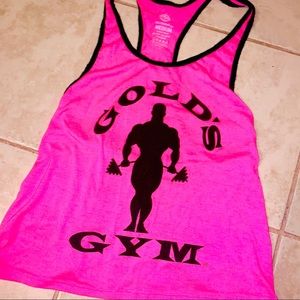 🖤💕Hot Pink+Black Gold’s Gym Official Tank💕🖤